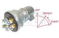 Ignition switch with key