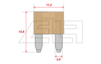 Stecksicherung Mini 5A  (VPE=50Stk.)