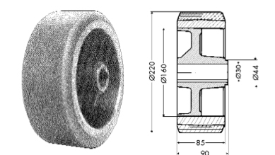 Support wheel - 12170