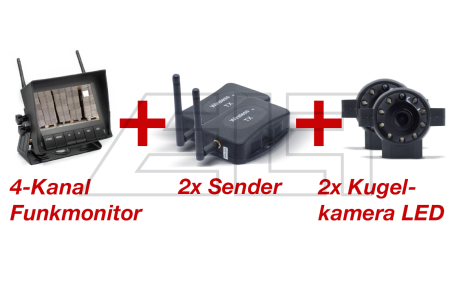 7" FUNKSET mit zwei Kameras - 22258406