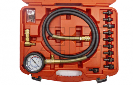 Profi Öldruckmessgerät mit 10 Adaptern - 457525