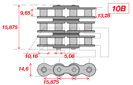 Triple Roller Chain - 457554