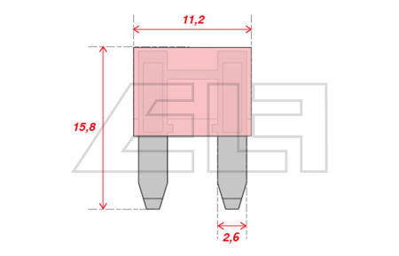 Stecksicherung Mini 4A  (VPE=50Stk.) - 5052