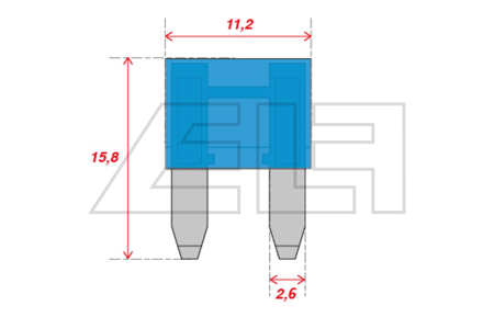 Stecksicherung Mini 15A  (VPE=50Stk.) - 5060