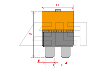 Stecksicherung 40A - reset - 5643