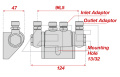 Turning block with control valve - 217246