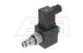 Cartridge valve with solenoid coil